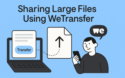 SHARING LARGE FILES via WeTransfer