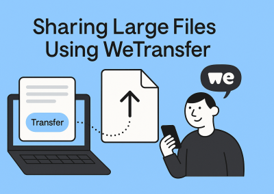 SHARING LARGE FILES VIA WeTransfer