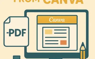 EXPORTING YOUR *PDF FROM CANVA