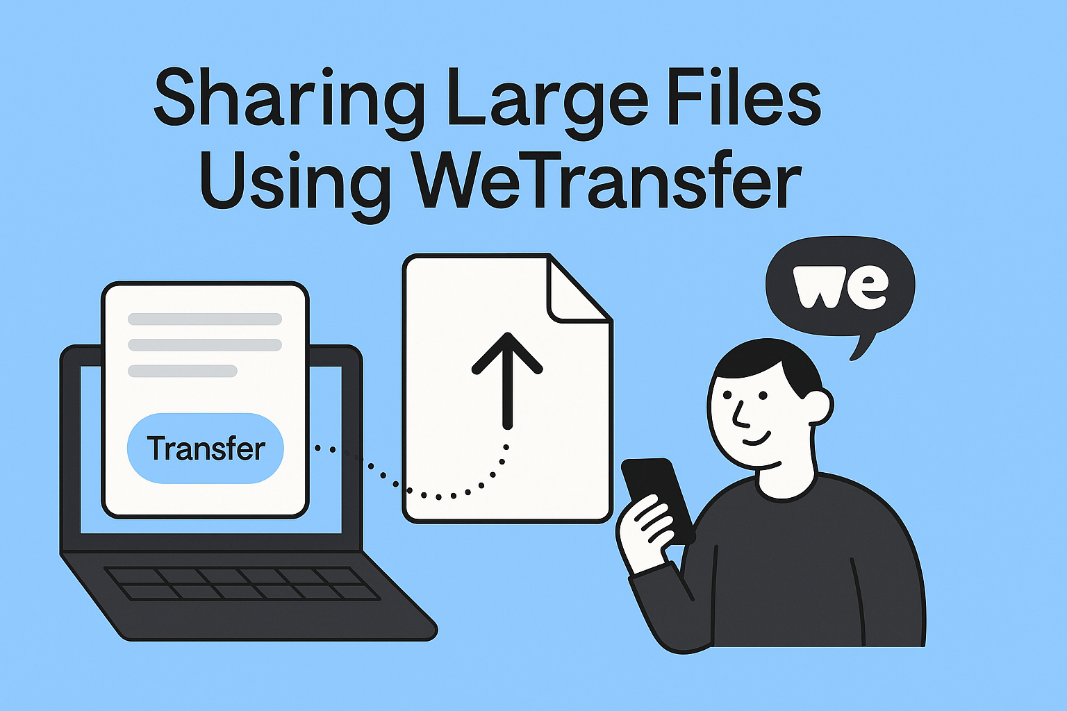 SHARING LARGE FILES VIA WeTransfer