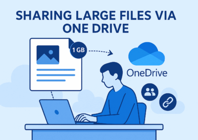 SHARING LARGE FILES VIA OneDrive