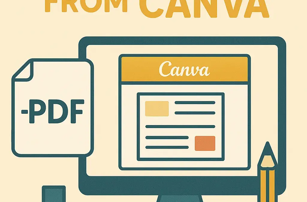 EXPORTING YOUR PDF FROM CANVA