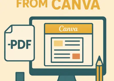 EXPORTING YOUR PDF FROM CANVA