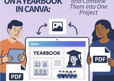 COLLABORATING ON A YEARBOOK IN CANVA