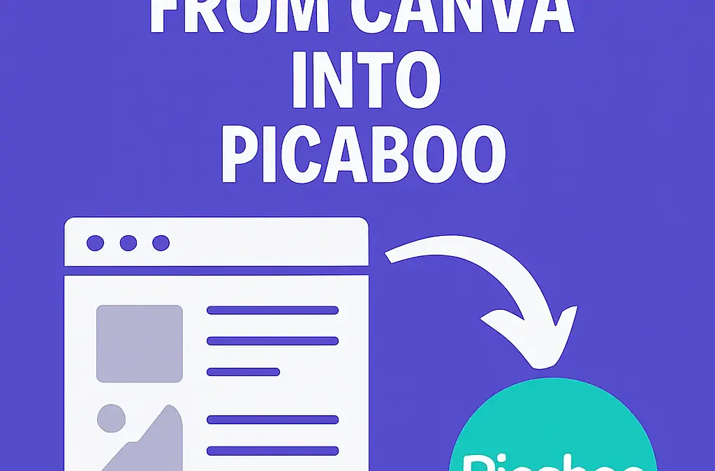 IMPORTING PAGES from CANVA into PICABOO