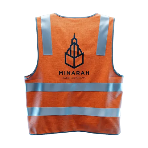 Branded Promotional Hi-Vis Vest - Orange